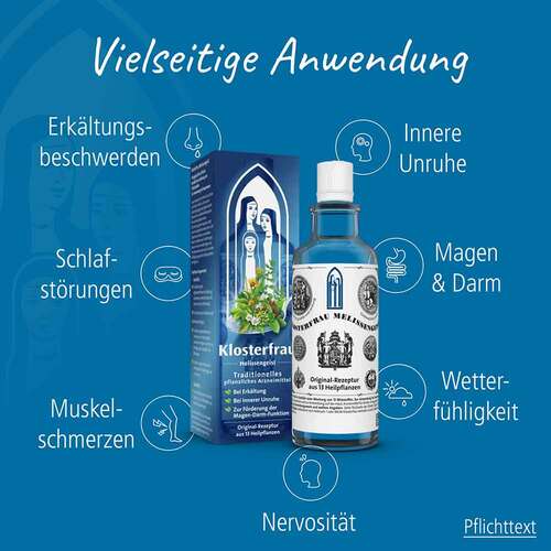 Klosterfrau Melissengeist Herbal Melissa Oil 475 ml - Vegetarian