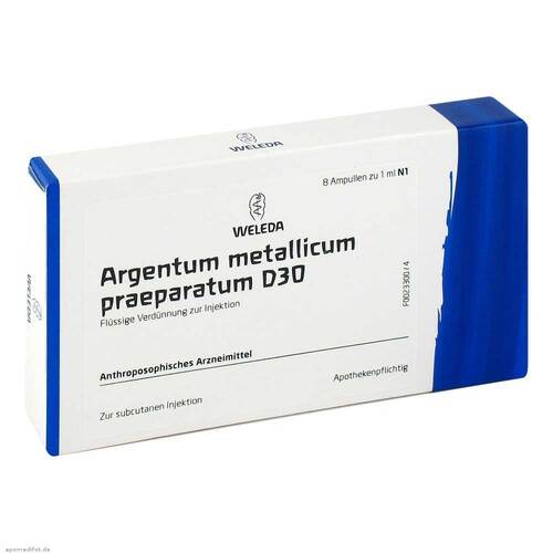 Weleda Argentum Metallicum Praep. D30 Ampullen 8 x 1 ml - MunichStars