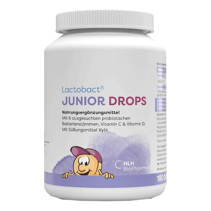HLH Lactobact Junior Drops Lutschtabletten 兒童益生菌咀嚼片-過敏腸胃調理強化免疫力(適合3-12歲使用) - MunichStars