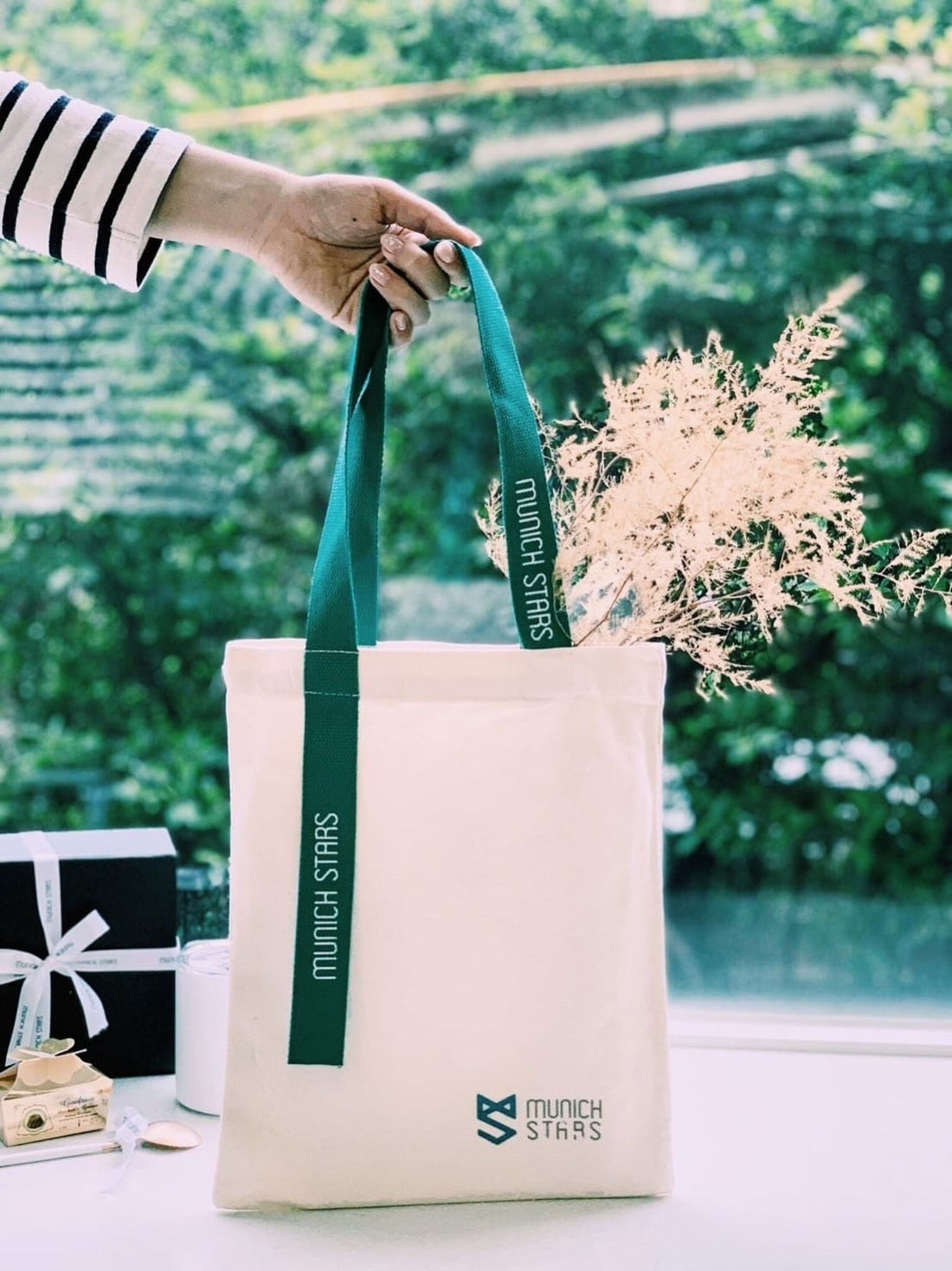 Munich Stars時尚環保購物提袋-綠