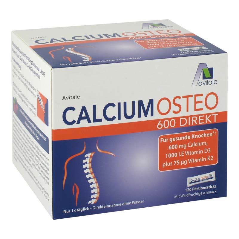 Avitale Calcium Osteo 600 Direkt Pulver 120 Stk. Bone and joint calcium powder 120 packs