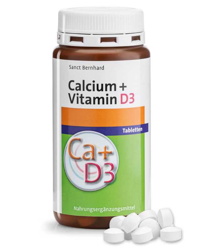 Sanct bernhard 草本家 Calcium+Vitamin-D3-Tabletten 鈣+維生素D3  150stks - MunichStars
