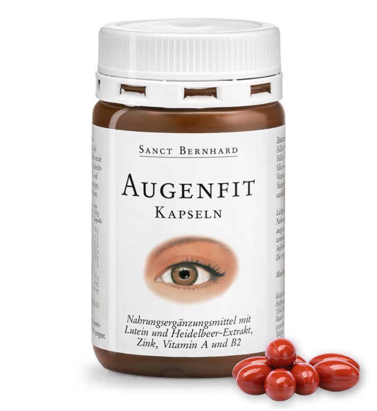 Sanct bernhard Herbalist Augenfit-Kapseln Free Lutein 90 Tablets