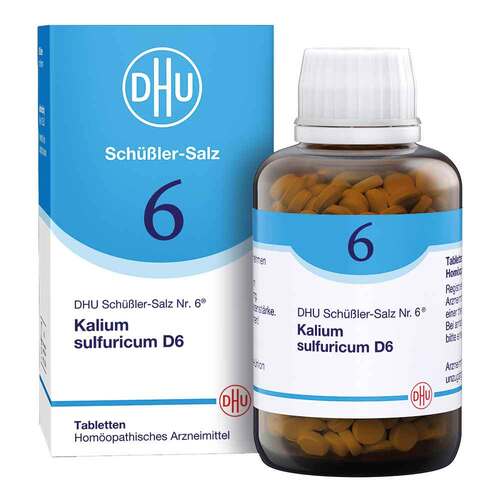 DHU Schüßler-Salz Nr. 6 Kalium sulfuricum D6 Tabletten 硫酸鉀錠劑 900 Stk