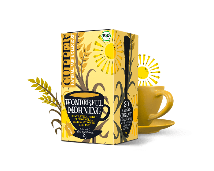 Cupper BIO認證有機茶 『美好的早晨』 有機草本茶20入 (20 x 1,75 g) - MunichStars