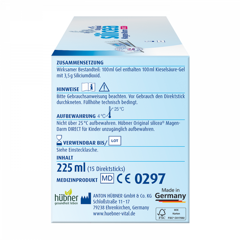 Hübner 好博納 腸胃道凝膠 Original silicea® Magen-Darm DIRECT 15入