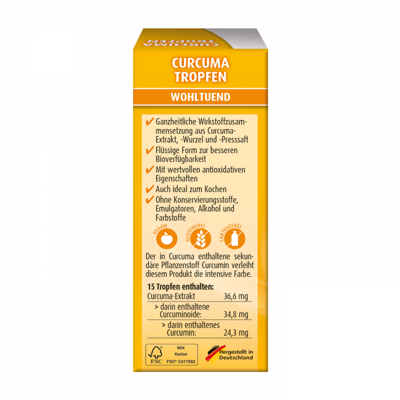 Hübner 好博納 有機薑黃滴劑 Curcuma Tropfen BIO 20ml