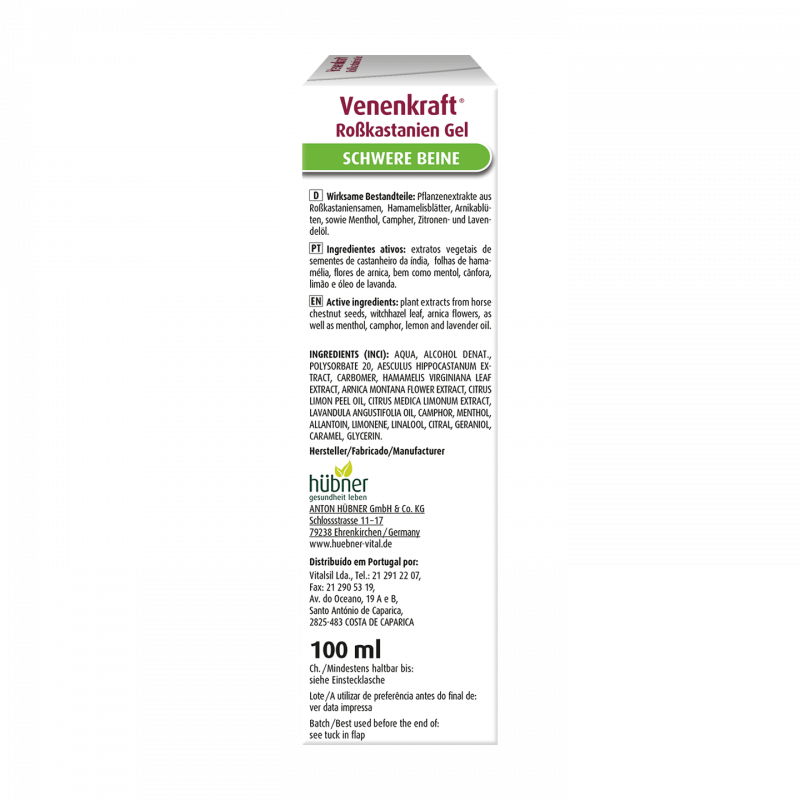 Hübner 好博納 七葉樹凝膠 Venenkraft® Roßkastanien Gel 100ml