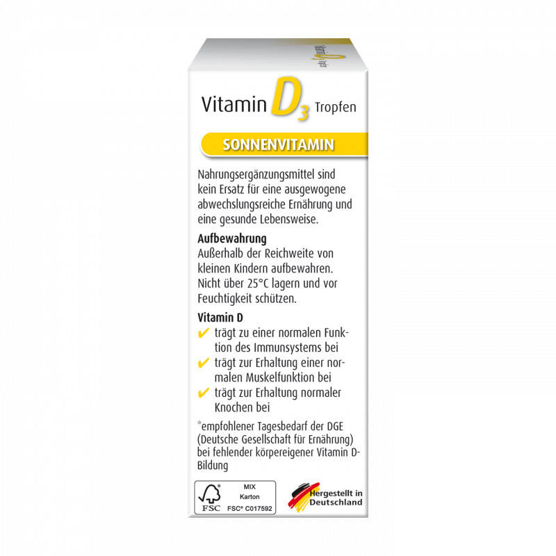 Hübner 好博納 維生素D3滴劑 Vitamin D3 Tropfen 10ml
