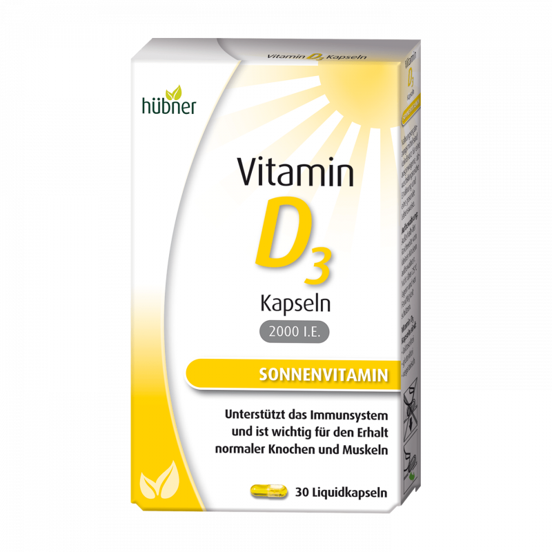 Hübner 好博納 維生素D3膠囊 Vitamin D3 Kapseln  30入