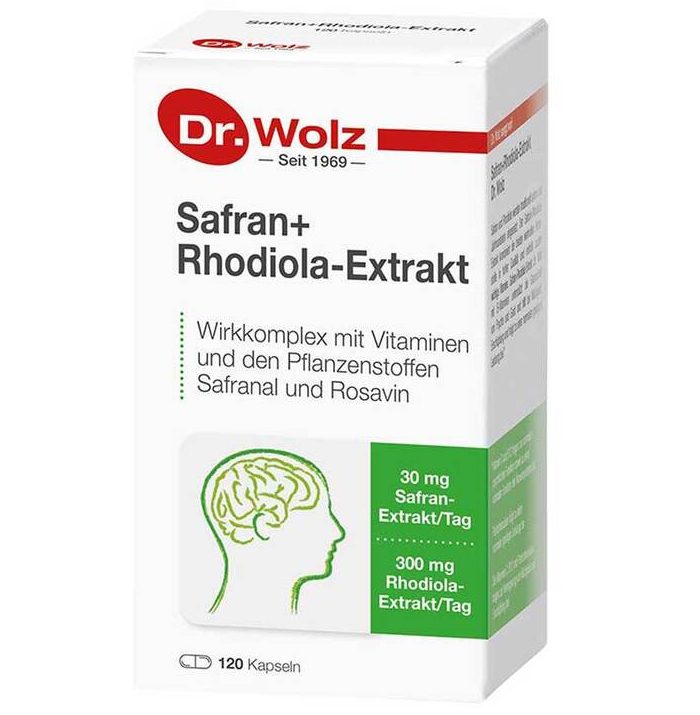 Dr. Wolz Safran + Rhodiola-Extrakt Kapseln藏紅花 + 紅景天萃取物膠囊 (120Stk.) - MunichStars