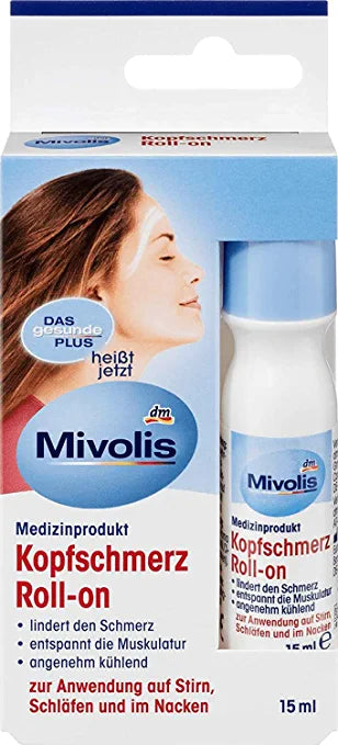Mivolis Kopfschmerz Roll-on, 15 ml 頭痛舒緩滾珠瓶15毫升