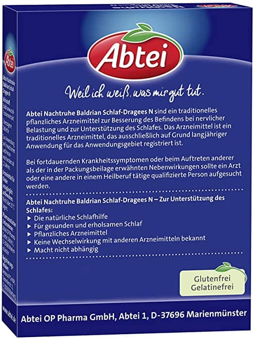 Abtei 舒眠 Abtei Nachtruhe 90粒