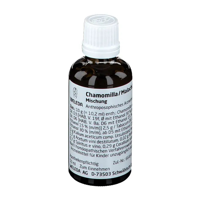 Weleda 洋甘菊/孔雀石 Chamomilla / Malachit comp. 50ml - MunichStars