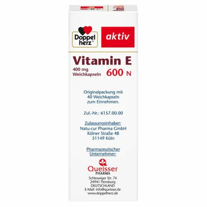 Doppelherz多寶 維他命E膠囊 40入Vitamin E 600 N Kapseln (40 Stk.)
