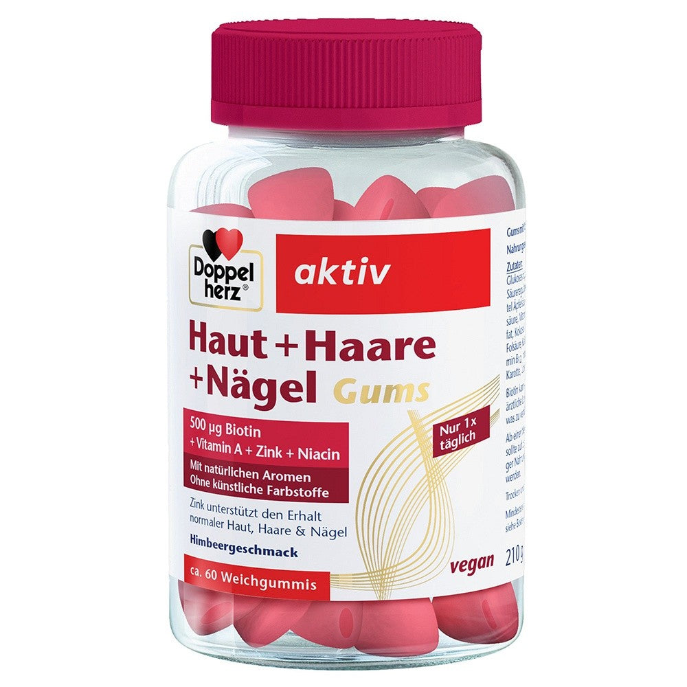 Doppelherz多寶 皮膚頭髮指甲營養錠 60入Haut Haare Nägel Gums 60 St, 210 g