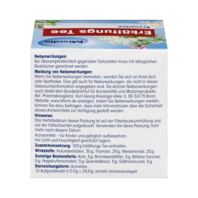 Mivolis ArzneiTee, Erkältungstee (12Stk ,24g) 舒緩感冒12入
