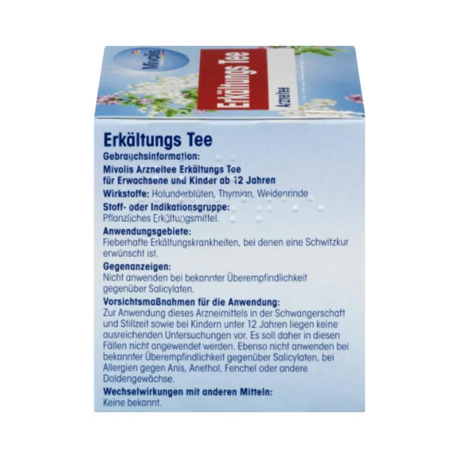 Mivolis ArzneiTee, Erkältungstee (12Stk ,24g) 舒緩感冒12入