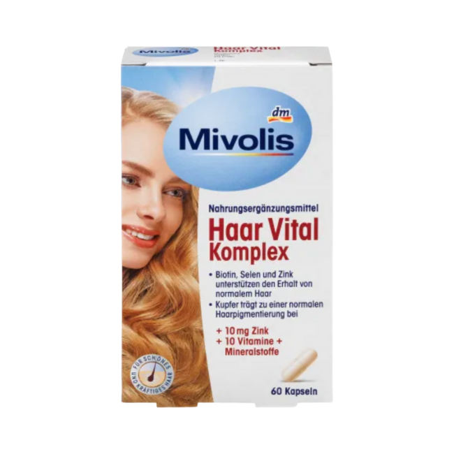 Mivolis Haar Vital Komplex, Kapseln 60 St., 26 g 健髮營養膠囊 60入