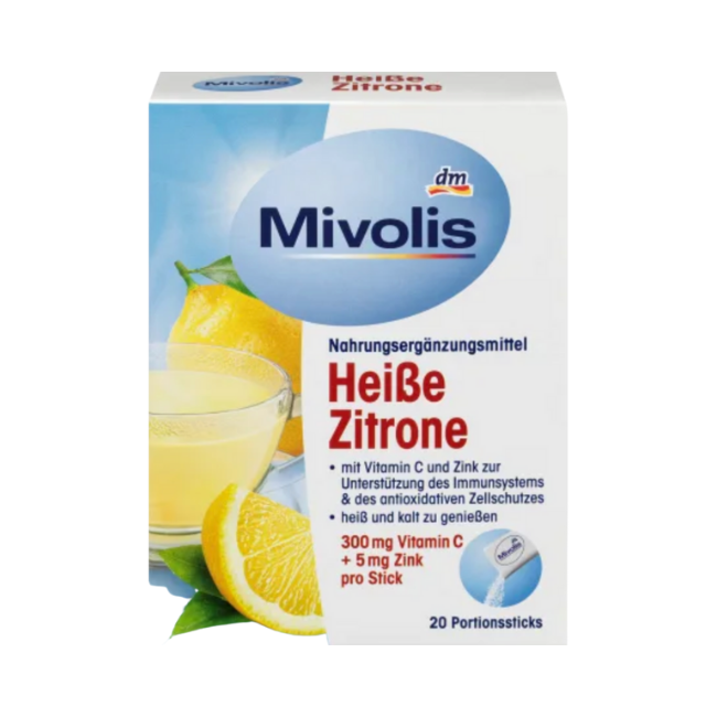 Mivolis Heißgetränk Heiße Zitrone, Portionssticks 20 St., 100 g 熱檸檬飲 20包