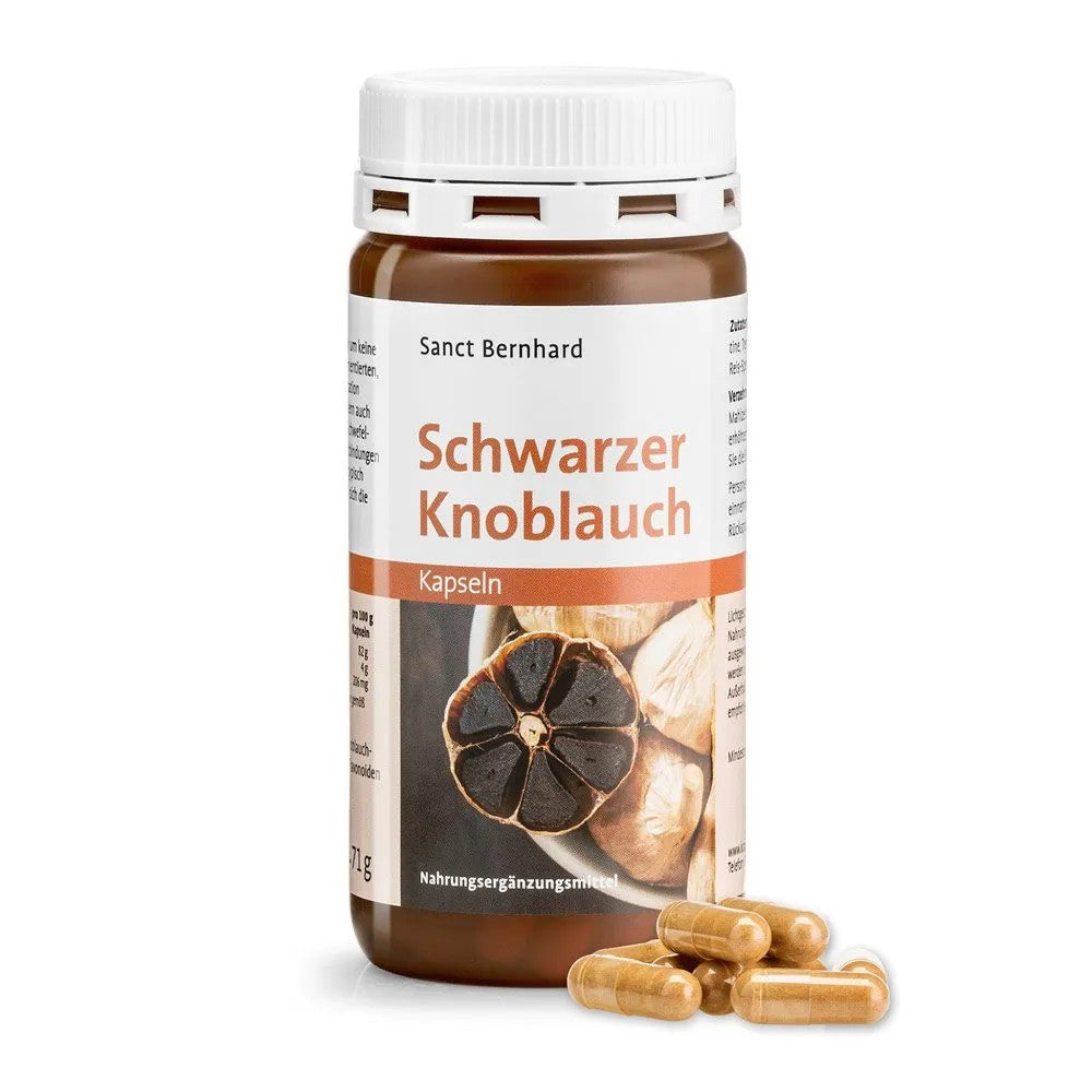 Sanct Bernhard Herbalist Schwarzer-Knoblauch-Kapseln Black Garlic Capsules 120 capsules