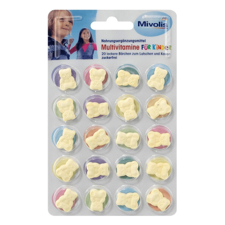 德國dm Mivolis兒童維他命D3咀嚼片20入