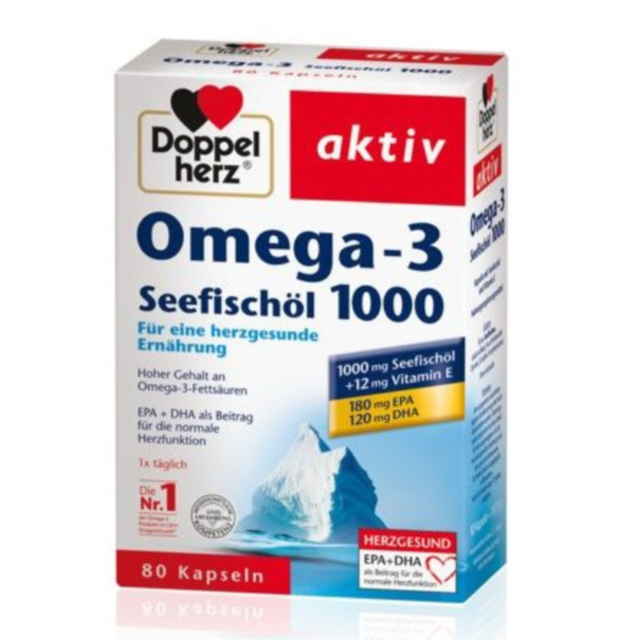 多寶成人魚油 80粒 Doppelherz omega-3 Seefischol 1000