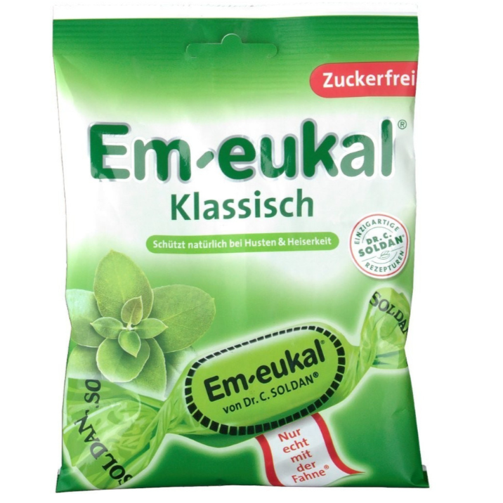 Em-eukal Hustenbonbons klassisch zuckerfrei 經典尤加利原味喉糖 75 g