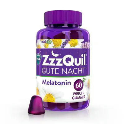 Wick Weichgummis zzzQuil gute Nacht 軟橡膠褪黑激素睡眠片 - 60粒