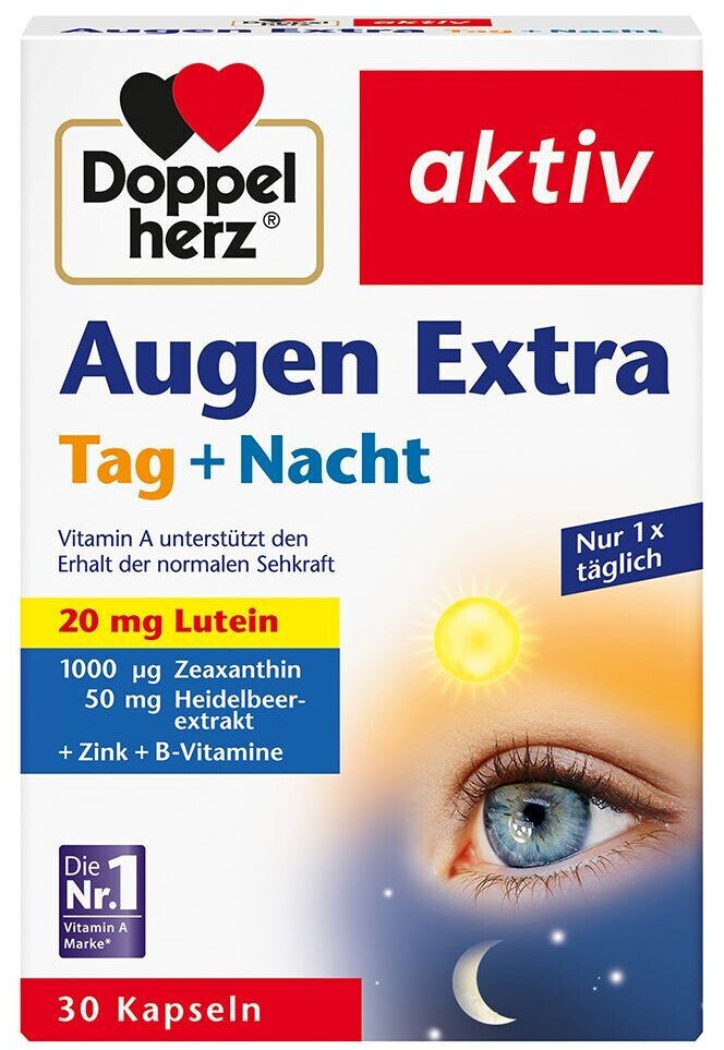 Doppelherz Augen Extra Tag + Nacht Kapseln Day and Night Lutein + Vitamin ACE