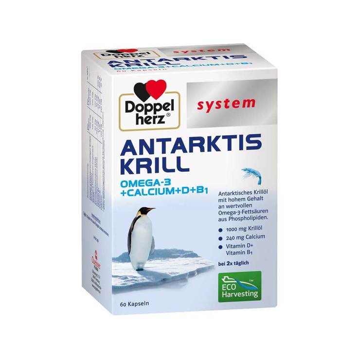 German Doppelherz Krill Antarctic krill oil capsules 60 capsules