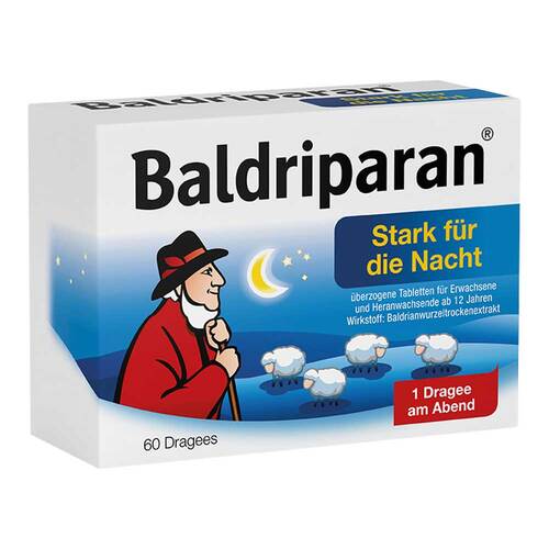 Baldriparan Stark fd Nacht Tabletten überzogen strong night sleep tablets 60 pieces