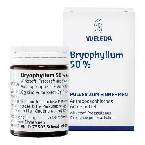 薇莉達 Weleda Bryophyllum 50% 順勢輔助沖服散 50g