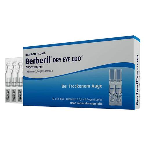 Berberil Dry Eye EDO ohne Konservierungsstoffe 乾眼症 EDO 眼藥水(10 x 0,6 ml)