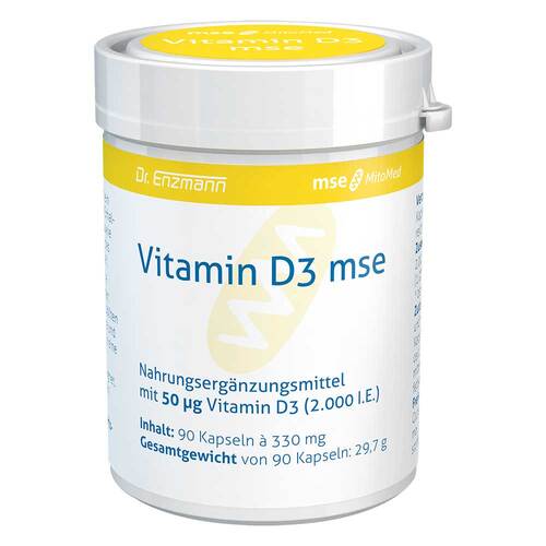 德國 Dr.Enzmann恩世蔓 Vitamin D3 Mse Kapseln 2000I.E, 90 St - MunichStars