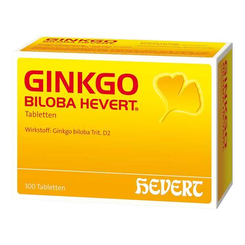 Hevert 菲德 Ginkgo Biloba 銀杏葉片劑-減緩動脈硬化 100 Stk.