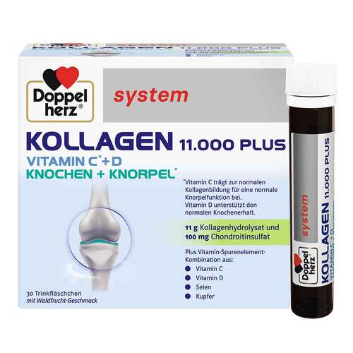 German Doppelherz Kollagen 11.000 plus Collagen Glucosamine (25ml x 30 bottles)
