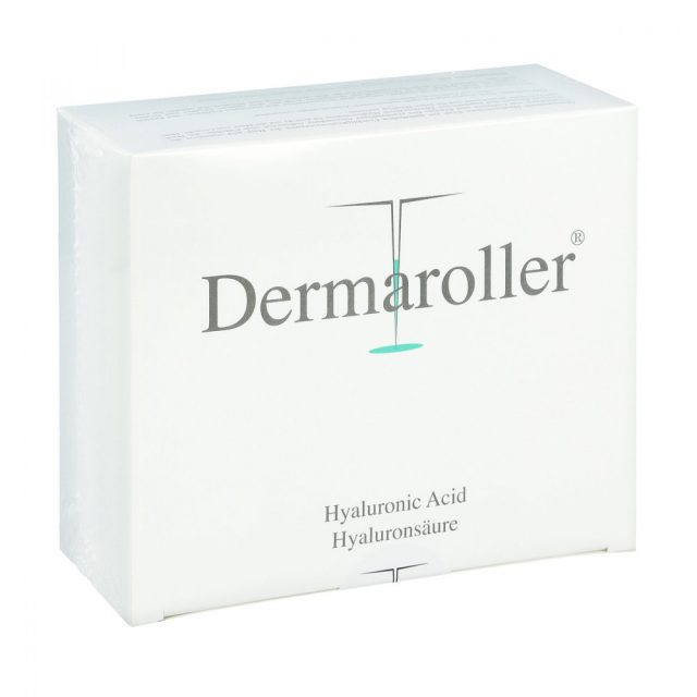 [歲月神偷系列01]Dermaroller玻尿酸精華原液安瓶+臉部按摩滾輪贈消毒液 Homecare Set - MunichStars