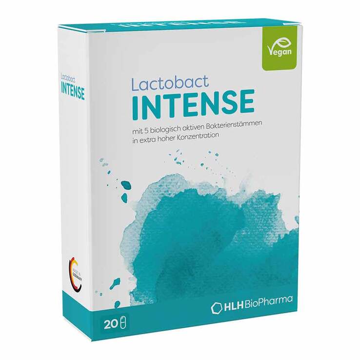 HLH Bio Pharma Lactobact Intense magensaftresistente Kapseln 雙倍劑量益生菌膠囊-適合使用抗生素者 - MunichStars