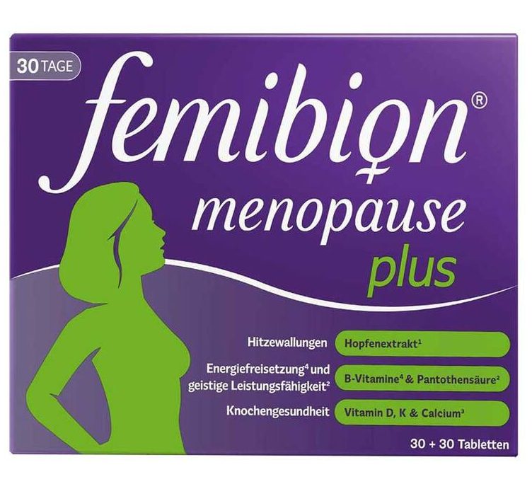Femibion Menopause Plus Tabletten 緩解更年期潮熱片劑 2X30 St - MunichStars