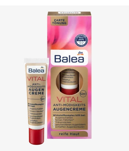 German Balea Vital Vitamin 5in1 Nourishing Eye Cream 15ml