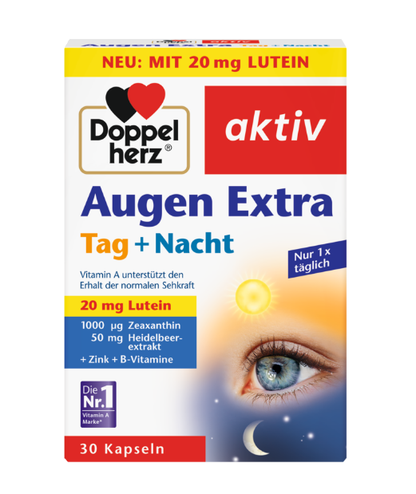 Doppelherz 多寶 Augen Extra Tag + Nacht Kapseln 日夜葉黃素+維生素ACE