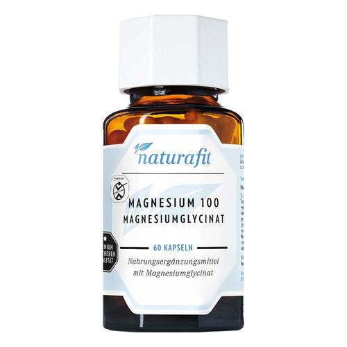 Naturafit Magnesium 100 Magnesium glycinat Kapseln 甘氨酸鎂膠囊 60 Stk. - MunichStars