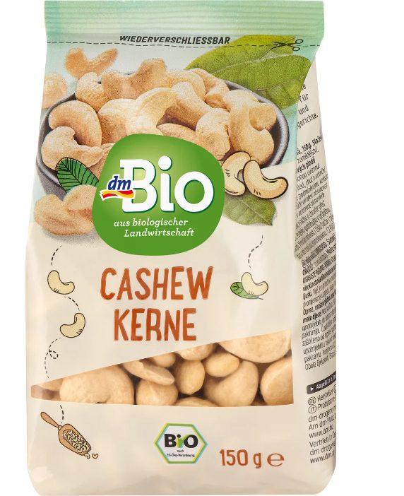 dmBio Cashewkerne 腰果150 g - MunichStars