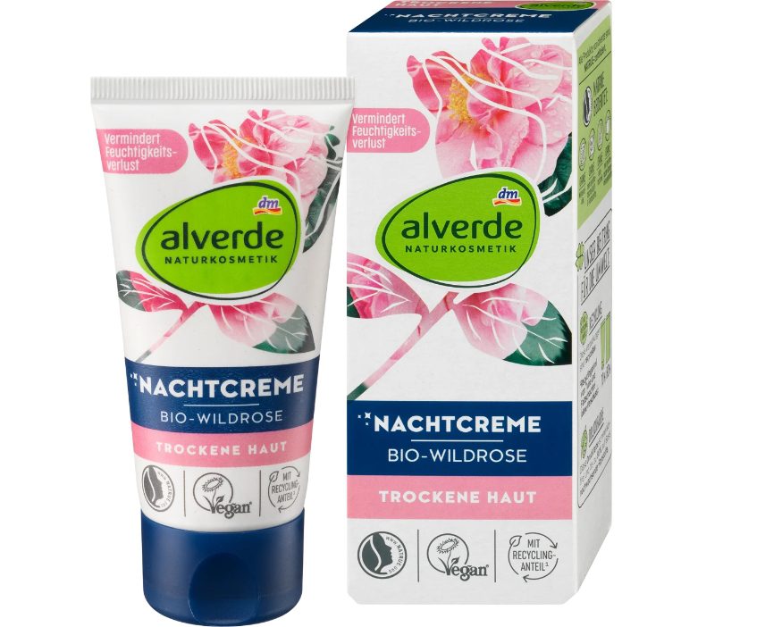Alverde NATURKOSMETIK Nachtcreme Wildrose 野玫瑰晚霜 50 ml - MunichStars