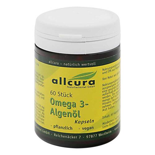 Allcura Omega-3 Algenöl Kapseln 魚油膠囊 (60 Stk.)
