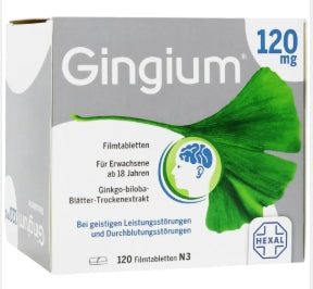 Gingium 銀杏膜衣錠 120mg - MunichStars