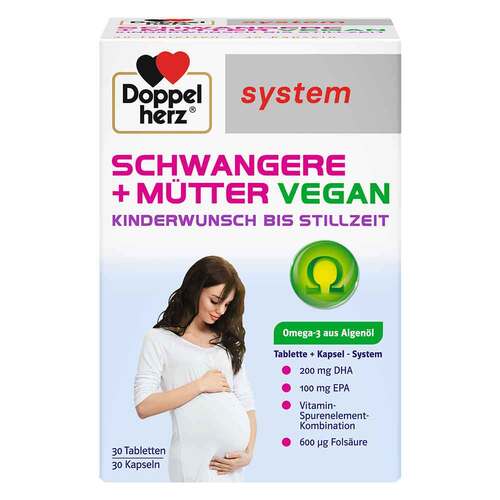 Doppelherz Multisystem Schwangere + Mütter vegan Pregnancy Vitamins - Trace Elements 60 Stk.
