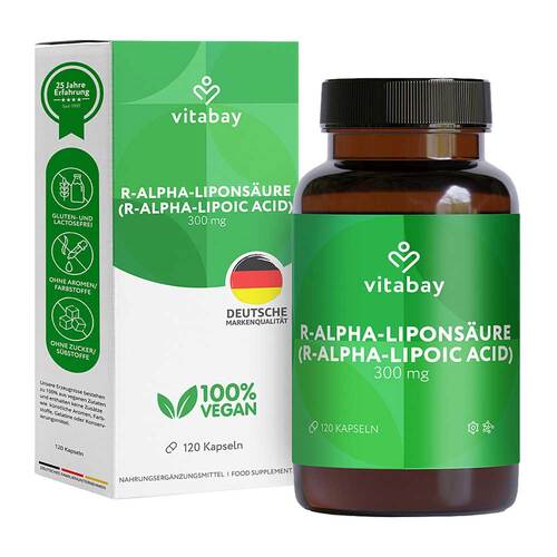 Vitabay R-Alpha-Liponsäure 300 mg 硫辛酸膠囊 120粒 - MunichStars