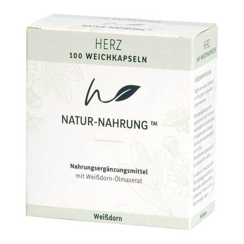 Natur-Nahrung Herz Weißdorn Weichkapseln 山楂軟膠囊 100 St